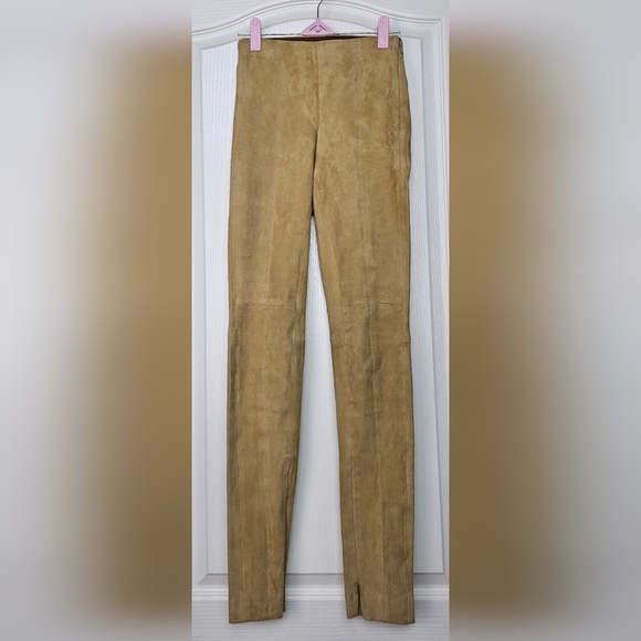 POLO by Ralph Lauren 100% Lambskin Suede Legging | BEIGE | XXS | NWT!!! - Picture 4 of 16